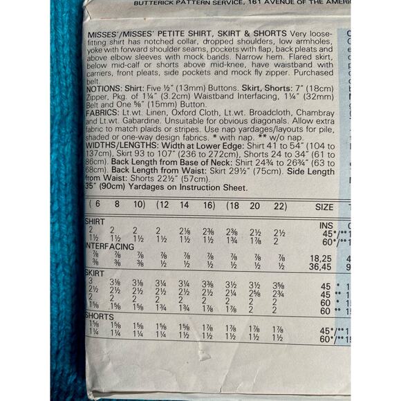 Butterick Sewing pattern 5908 kids hoodie pants shorts sz 14 - Picture 7 of 9